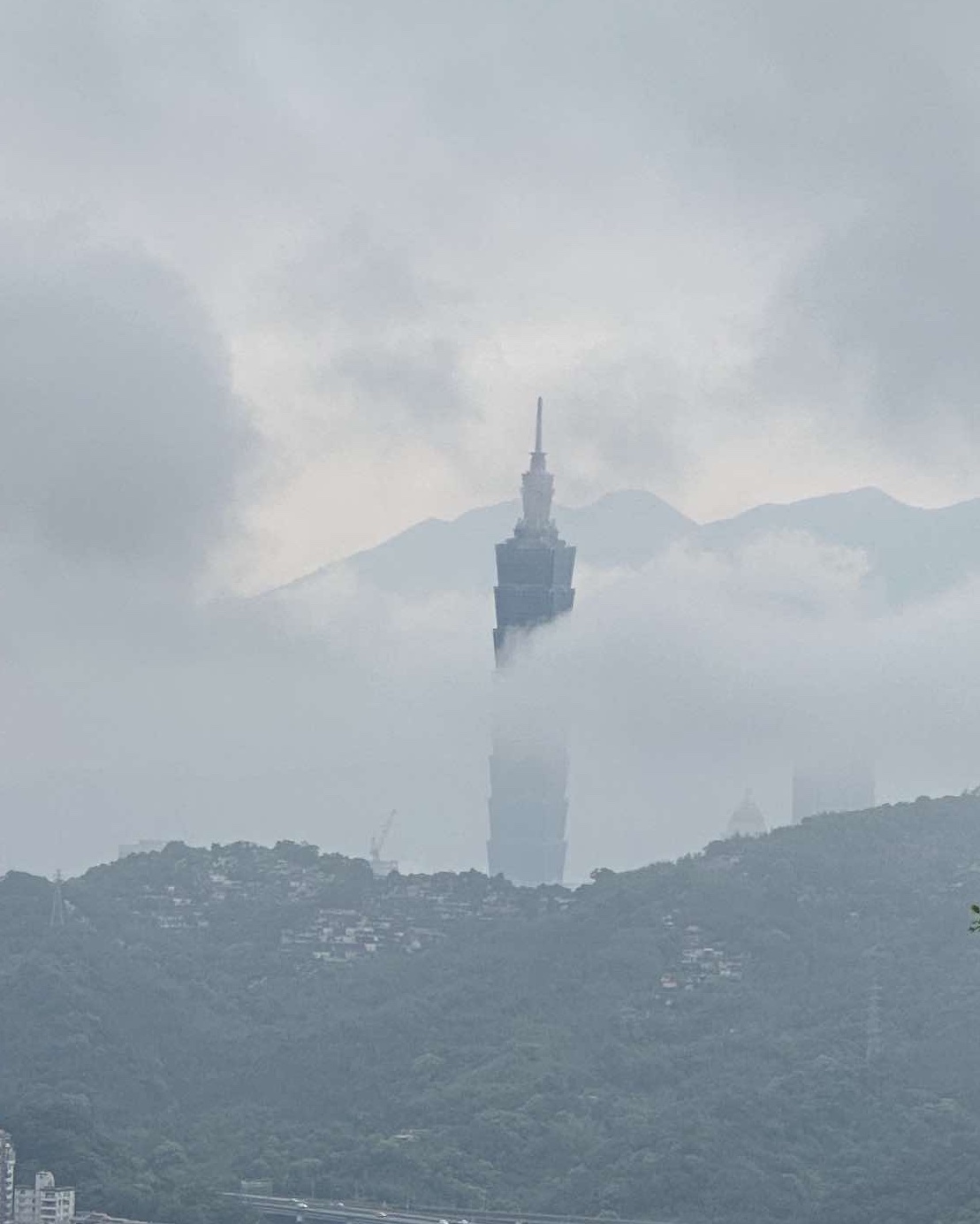 Taipei 101, viewed from Zhinan Temple